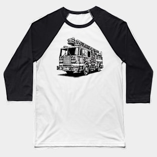 Fire Truck Baseball T-Shirt